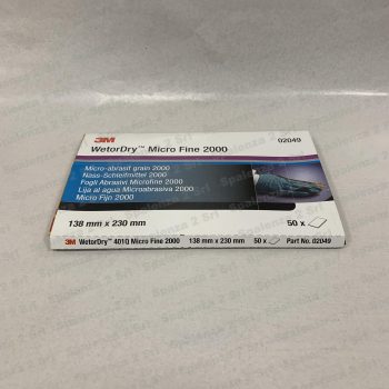 3M Fogli All'Acqua 140X230 401 Q P.2000 Codice 02044 (Ex 02049) Pz. 50