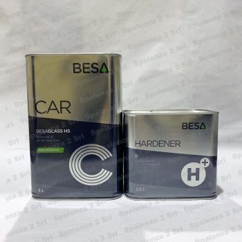 Trasparente Glass HS + Catalizzatore Rapido E-202 Besa Lt. 5 + 2,5