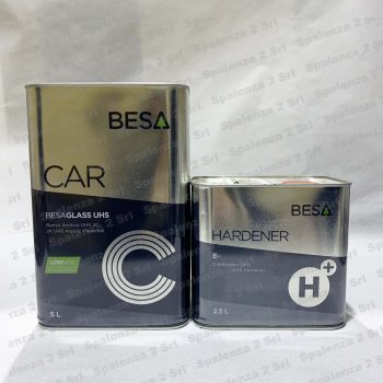 Trasparente Glass UHS + Catalizzatore Lento Besa E-245 Lt. 5 + 2,5