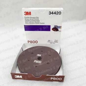 3M Disco Abrasivo Flessibile Ø150 P. 800 Codice 34420 Pz. 25