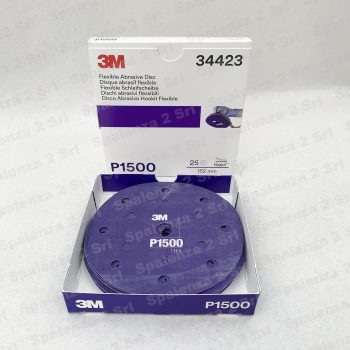 3M Disco Abrasivo Flessibile Ø150 P. 1500 Codice 34423 Pz. 25