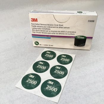 3M Mini Dischi Abrasivi per la Rimozione dei Difetti di Verniciatura 264L Ø32 P. 2500 Codice 33898