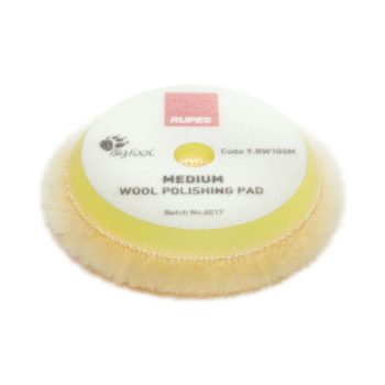 Tampone di Lucidatura in Lana Giallo Ø 80/90 mm. Medium Cod. 9BW100M (Sostituito da 9NW80M)