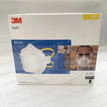 3M Maschera Verniciatura Polveri Fumi Nebbie Nocive e Lucidatura FFP1 Codice 09310 Pezzi 20