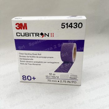 3M Fogli Cubitron 737U 70mm x 12MT P80 Codice 51430 (Sostituisce 51411)