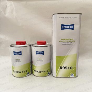 Standox KIT 5+2 LT: Trasparente VOC EASY K9510 + 2 Catalizzatori 5-15