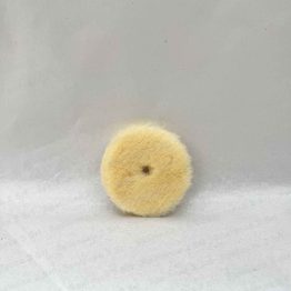 Tampone di Lucidatura in Lana Giallo Ø 80 mm. Giallo Fine Cod. 9NW80M