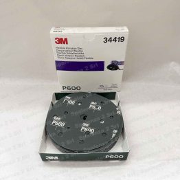 3M Disco Abrasivo Flessibile Ø150 P. 600 Codice 34419 Pz. 25